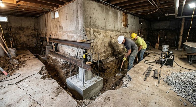 Basement Underpinning in Aberdeen, WA