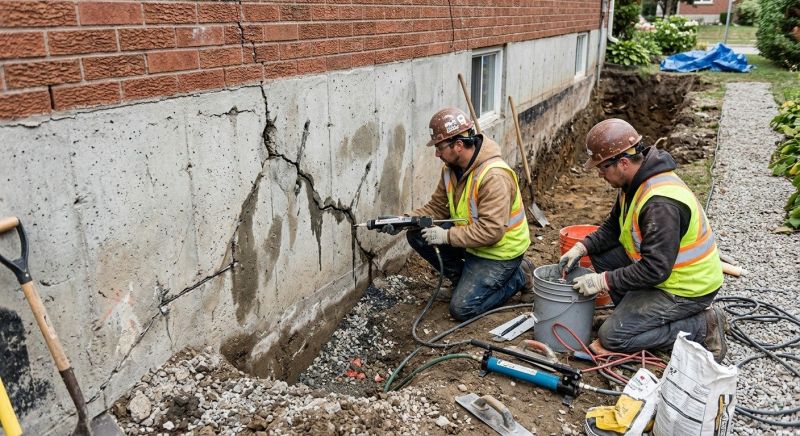Cracked Foundation Repair in Elma, WA