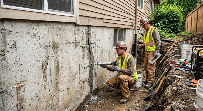 Cracked Foundation Repair in Grays Harbor County, WA