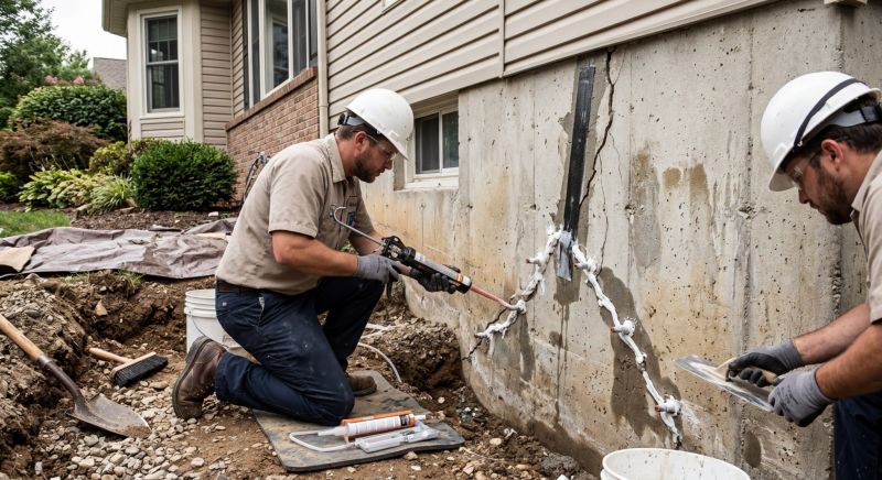 Foundation Crack Sealing in Aberdeen, WA