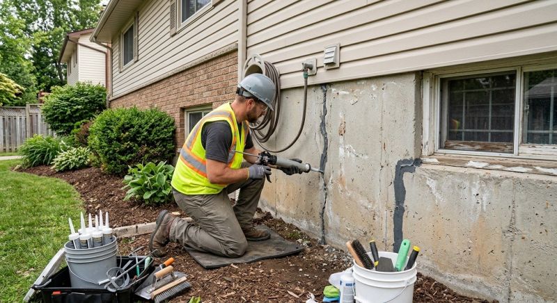 Foundation Crack Sealing in Aberdeen, WA