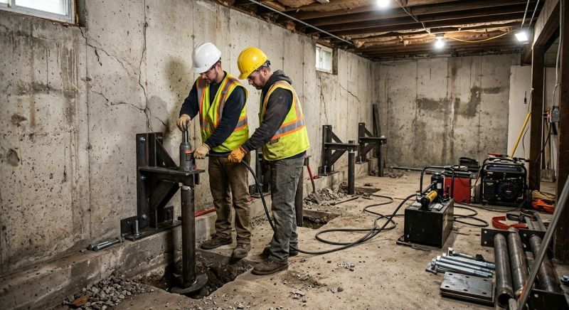 Foundation Stabilizing in Ocean Shores, WA