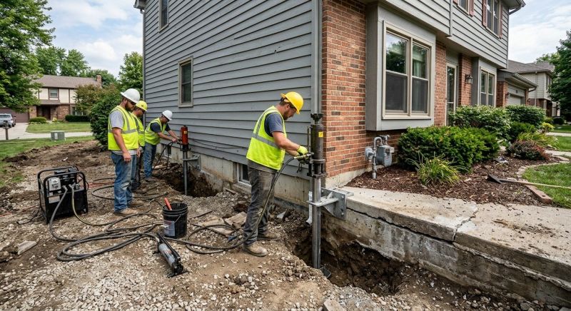 Foundation Stabilizing in Ocean Shores, WA
