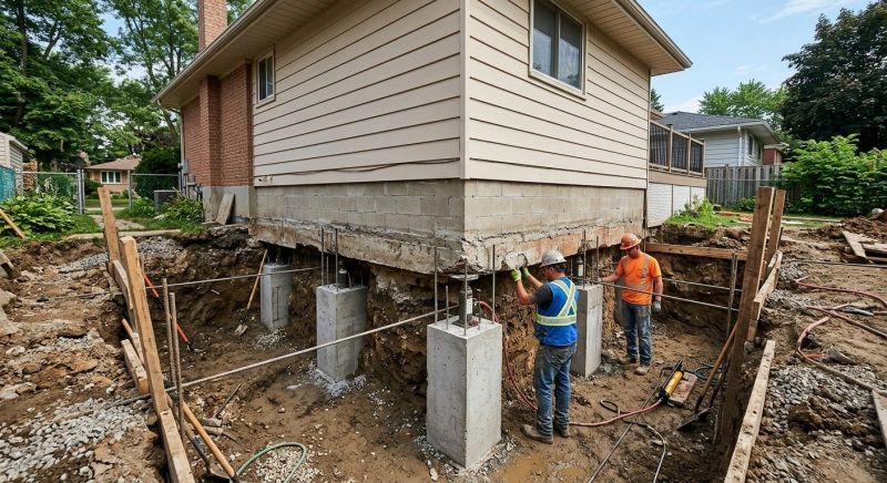 Foundation Underpinning in Aberdeen, WA