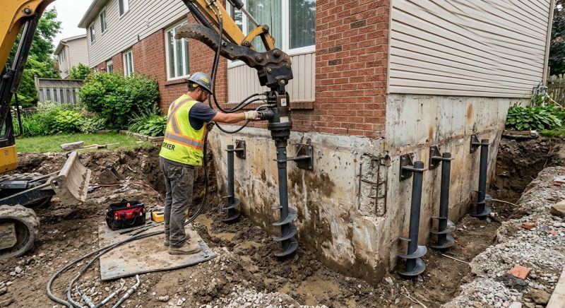 Helical Piers Installation in Aberdeen, WA
