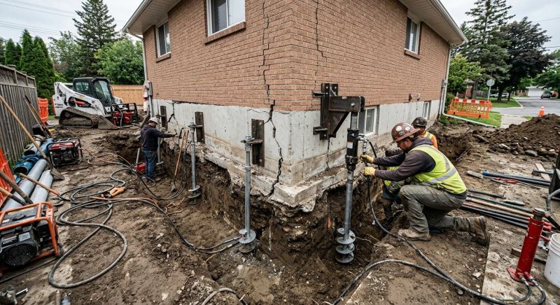 Sinking Foundation Repair in Elma, WA