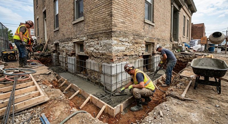 Structural Underpinning in Aberdeen, WA
